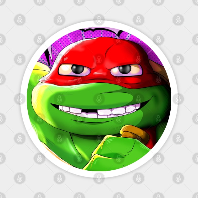 TMNT Mutant Mayhem Turtle I'm Awesome! Magnet by nicitadesigns